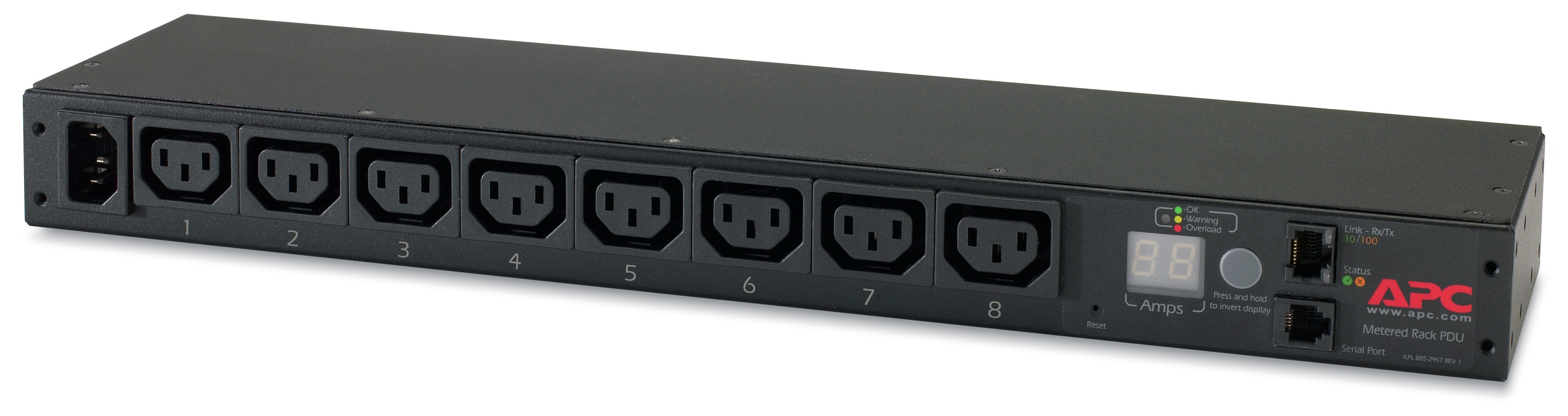APC Rack PDU Metered 1U 10A 230V 8C13
