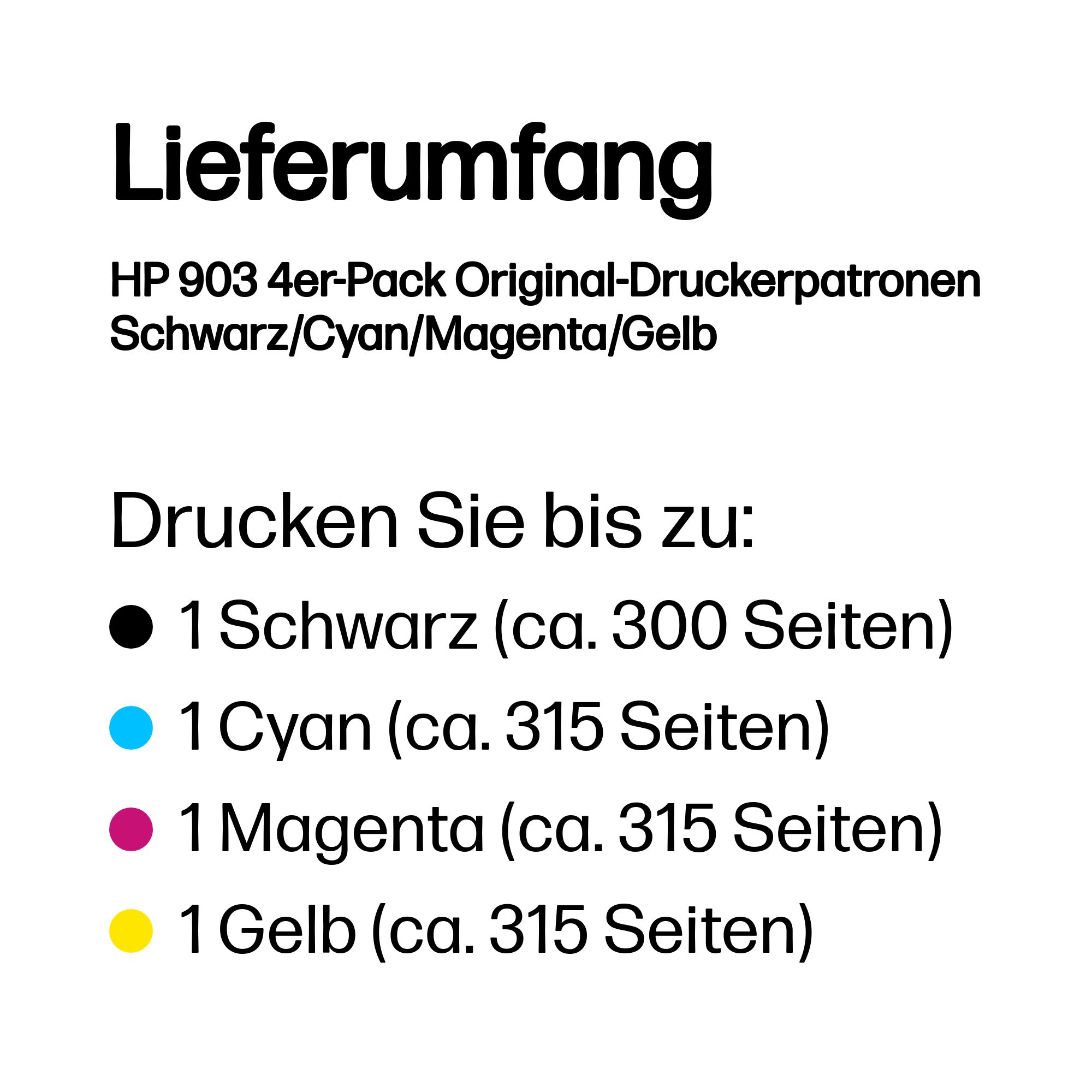HP 903 Schwarz+Dreifarbig Tintenpatrone