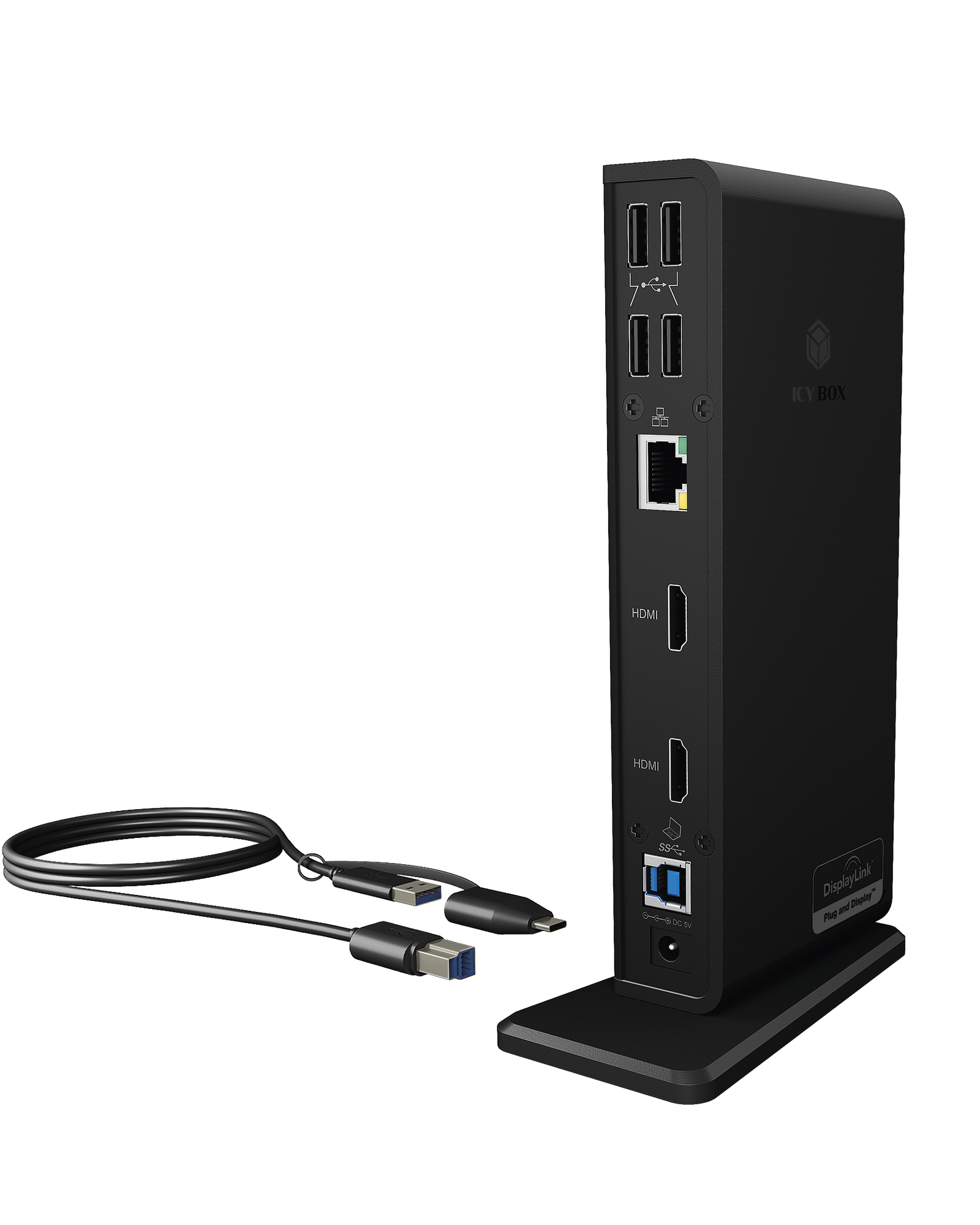 Multi-DockingStation IcyBox für Notebooks und PCs