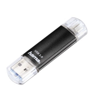 hama USB-Stick Laeta Twin schwarz 128 GB, 1 St.