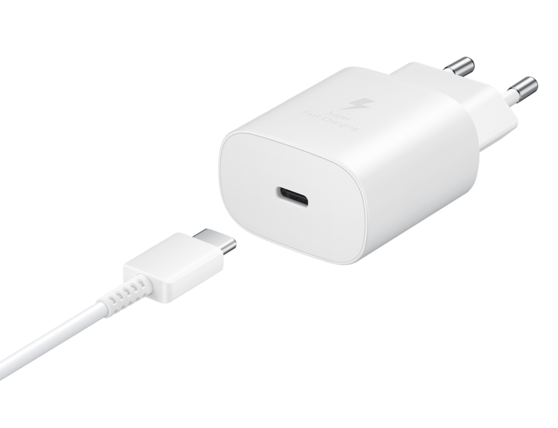 Samsung Fast Charging Wall Charger EP-TA800 - Netzteil - Ultra Fast Charge - USB-C 25W - weiß