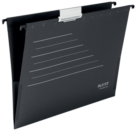 LEITZ Hängetaschen ALPHA® recycle 1922 schwarz, 10 St.