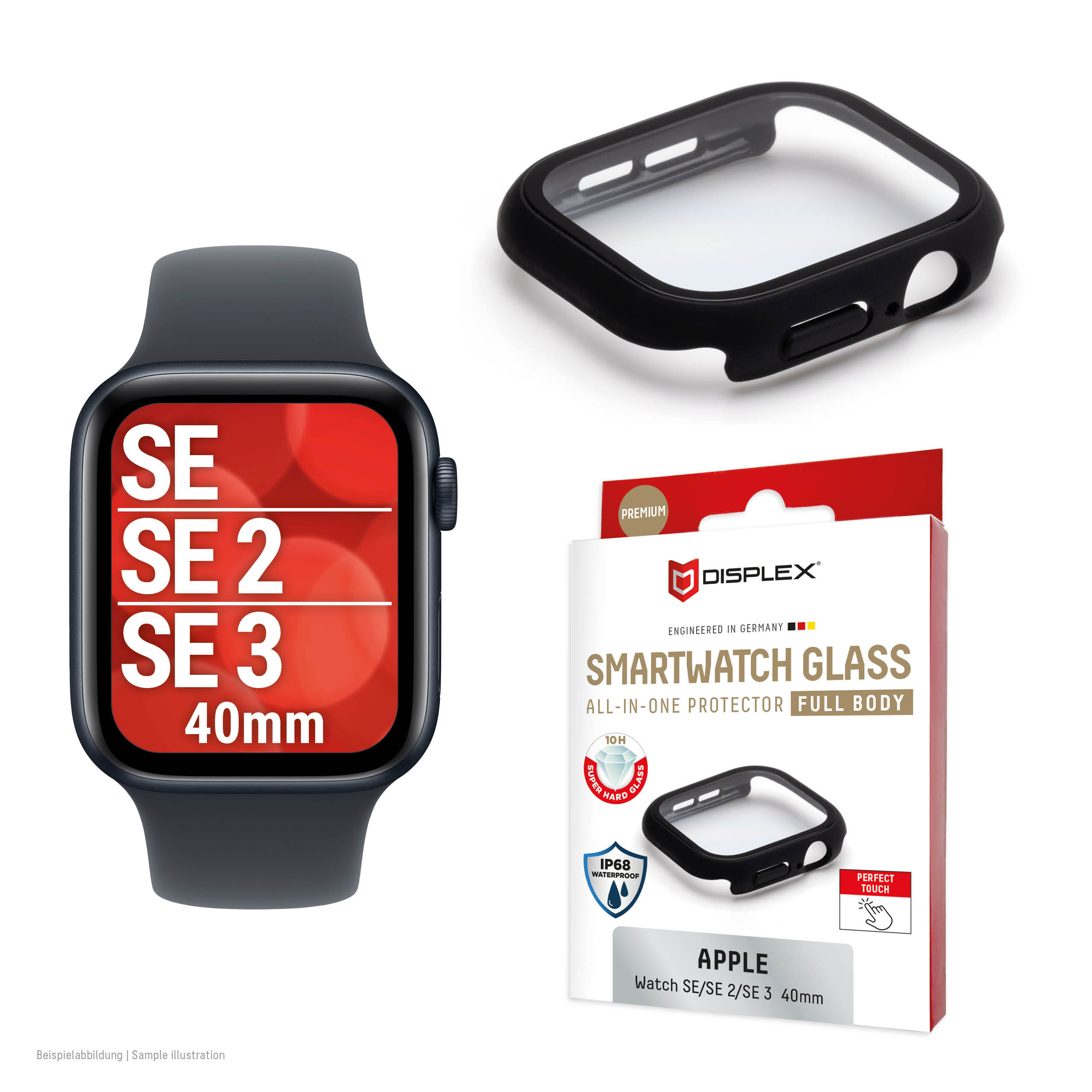 DISPLEX FULL BODY APPLE WATCH SE(2) 40MM SCHWARZ
