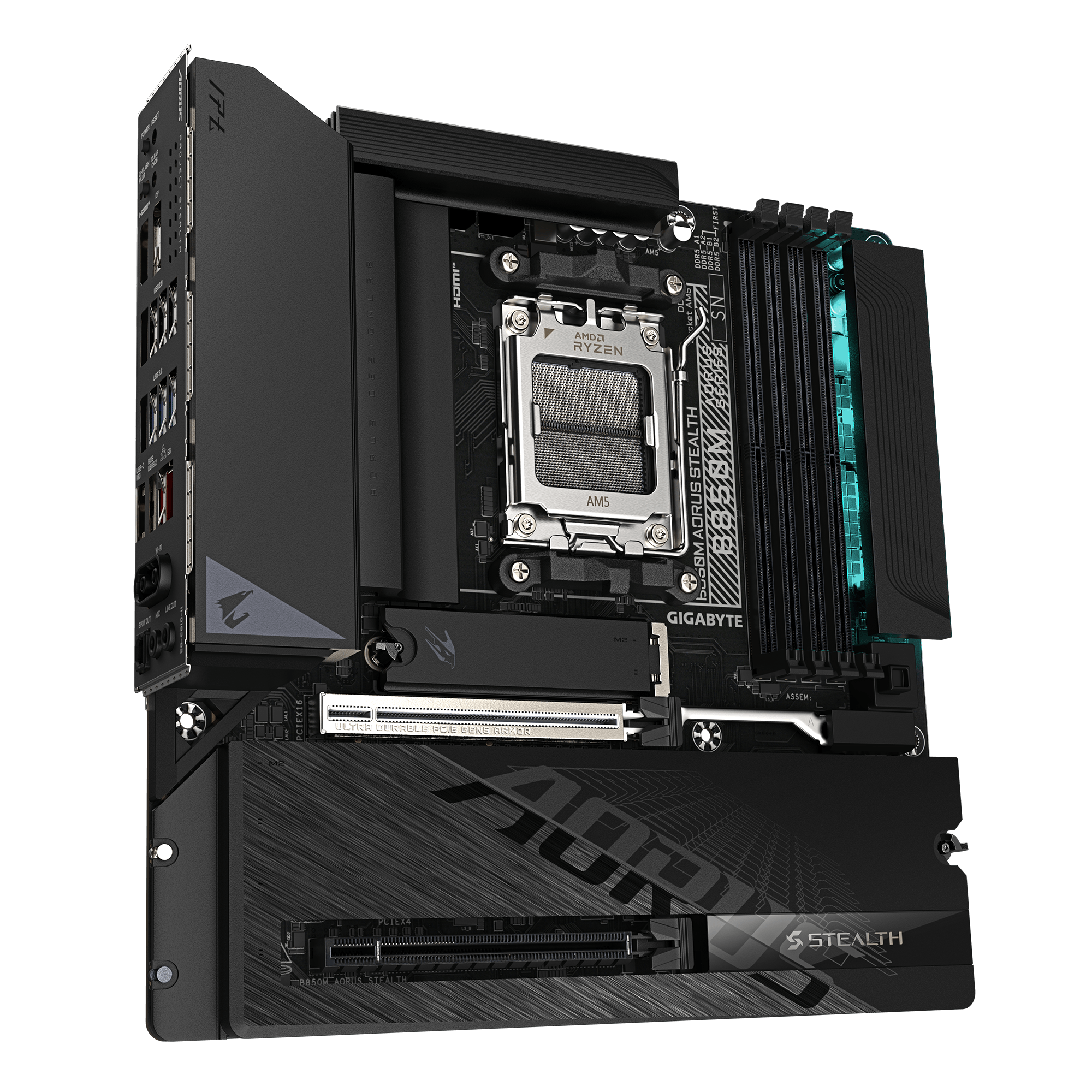 GIGABYTE B850M AORUS STEALTH AM5 4xDDR5 HDMI DP 3xM.2
