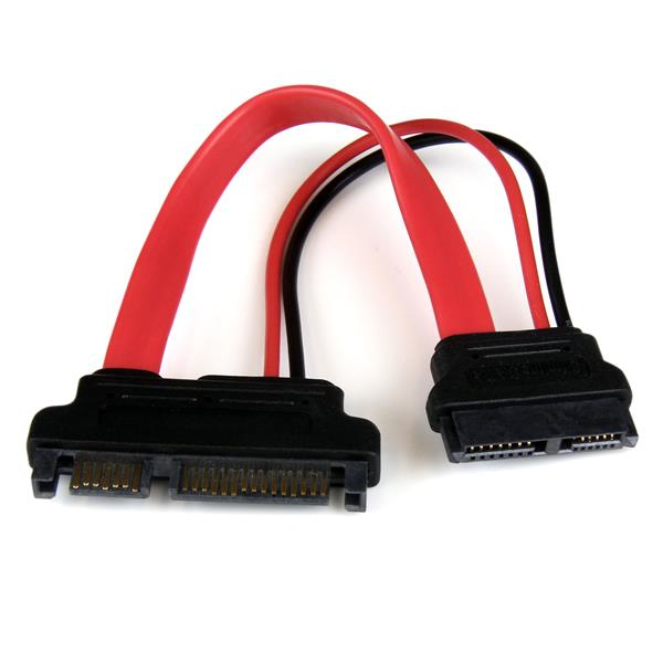 STARTECH.COM 6in Slimline SATA to SATA Adapter with Power - F/M