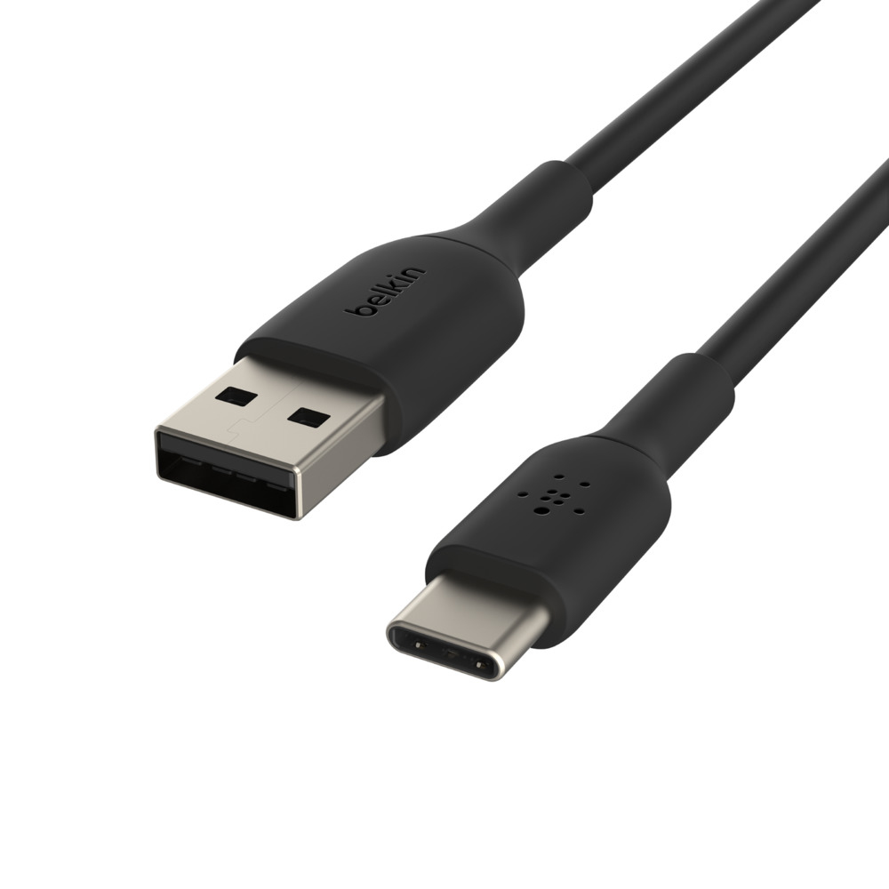 USB-C/USB-A CABLE PVC 2M BLACK