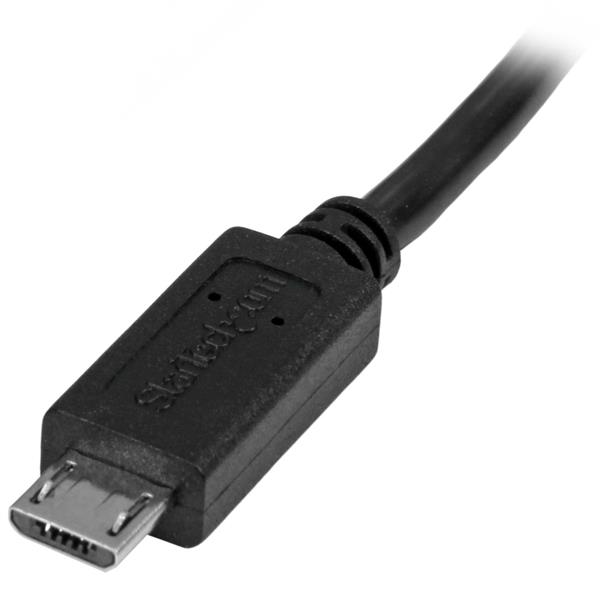 StarTech.com Micro USB Verlängerungskabel 0,5 m Schwarz