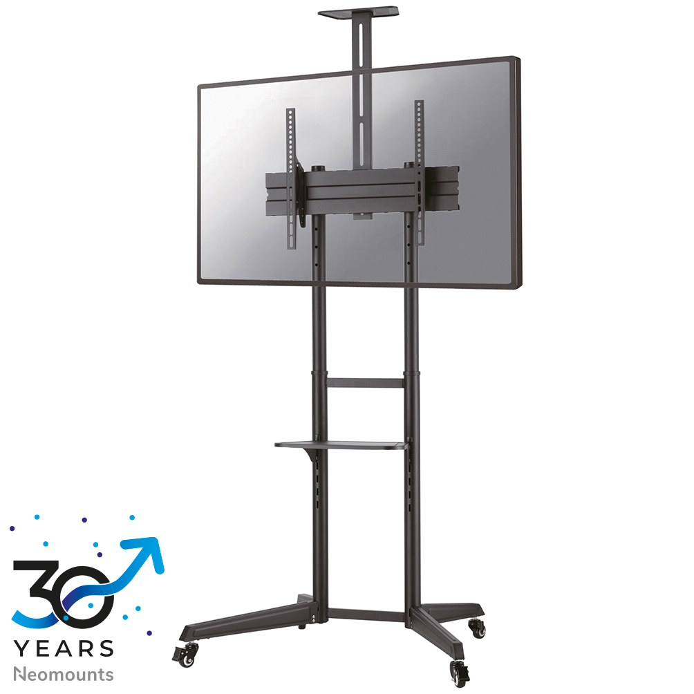NEOMOUNTS Mobile Floor Stand incl. AV- and cam shelf height adjustable 128,5-145cm