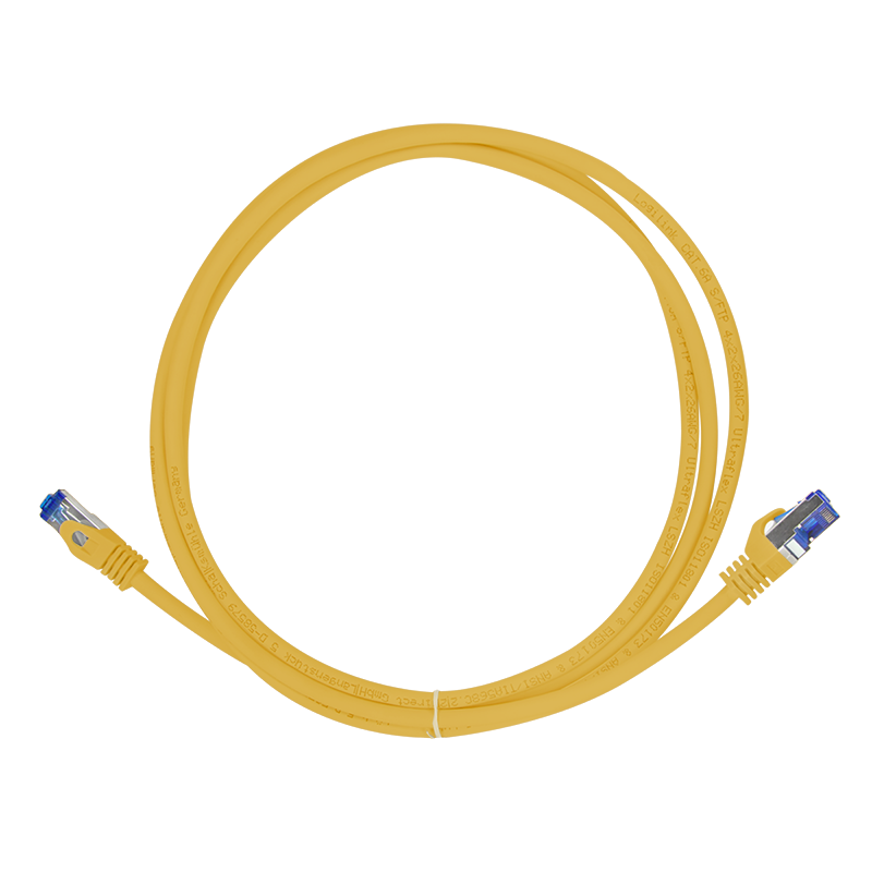 Logilink Patchkabel Ultraflex, Cat.6A, S/FTP, gelb, 0,5 m