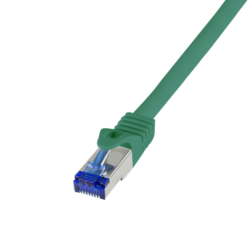 Logilink Patchkabel Ultraflex, Cat.6A, S/FTP, grün, 0,5 m