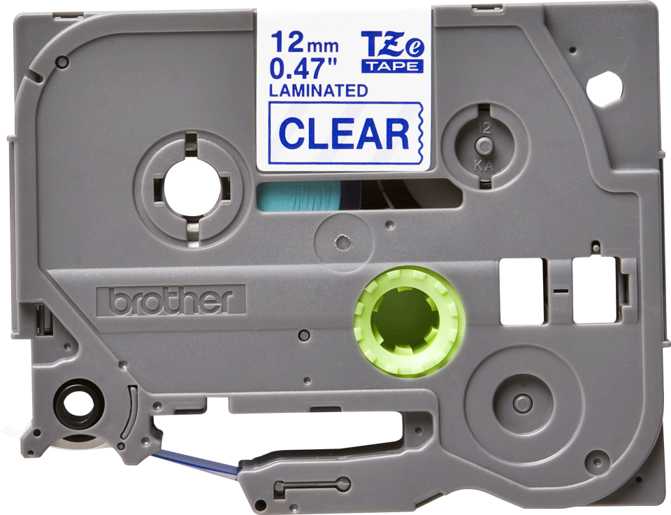 TZE-133 LAMINATED TAPE 12MM 8M BLUE ON CLEAR