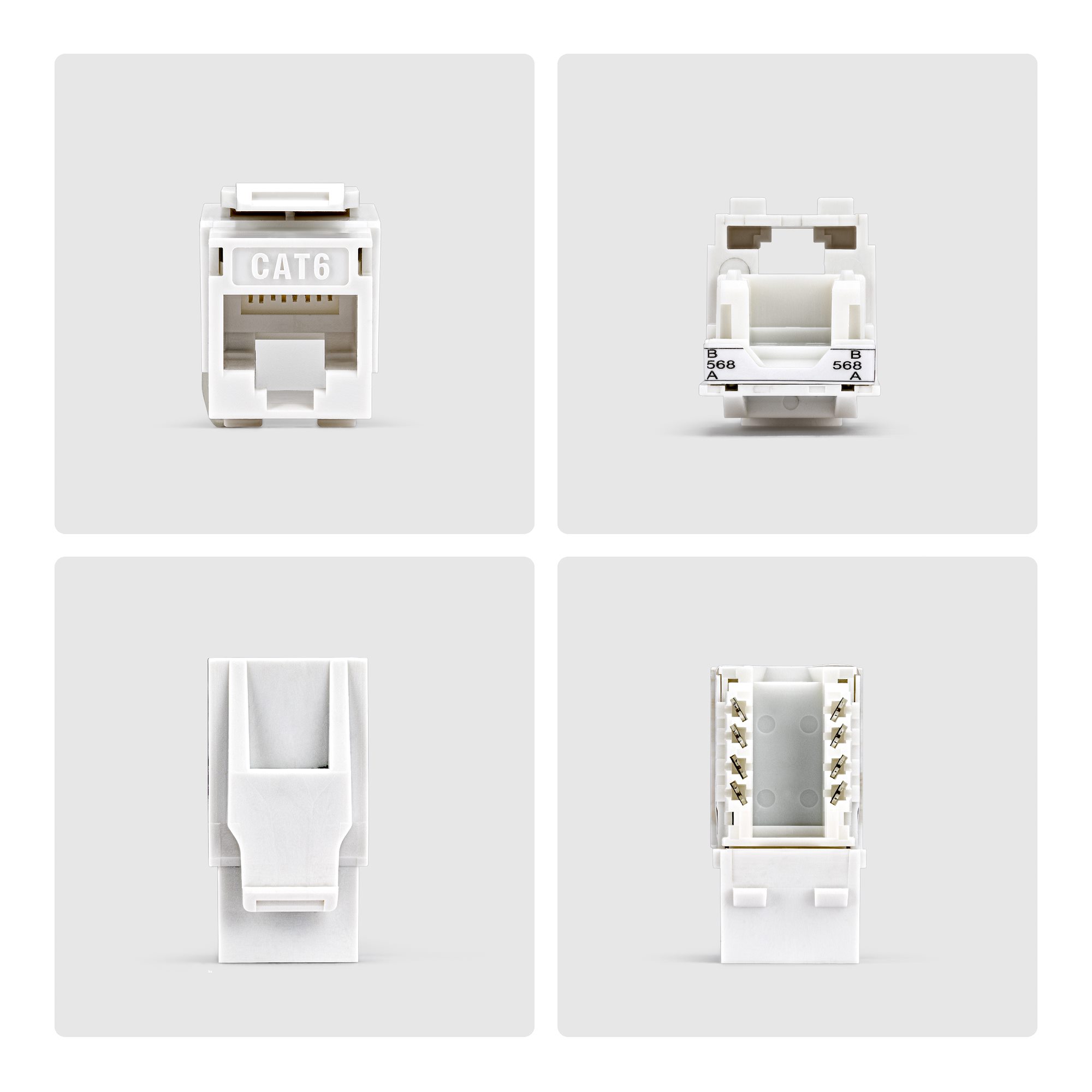 CAT6 KEYSTONE JACK 24-PACK .