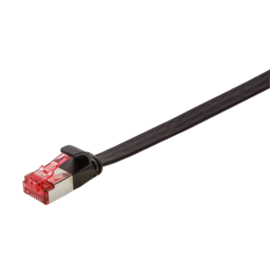 Logilink Flachpatchkabel 2xRJ45 U/FTP Cat6A 3.00m schwarz