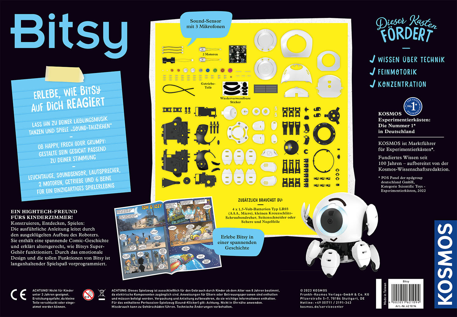 Bitsy - Dein cleverer Robo-Freund, Experimentierkasten