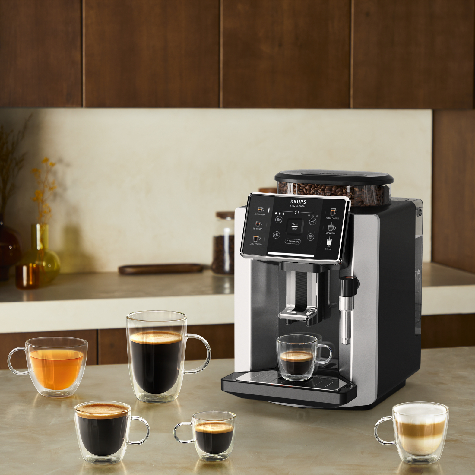 Krups EA910E10 , Kaffeevollautomat , schwarz-silber