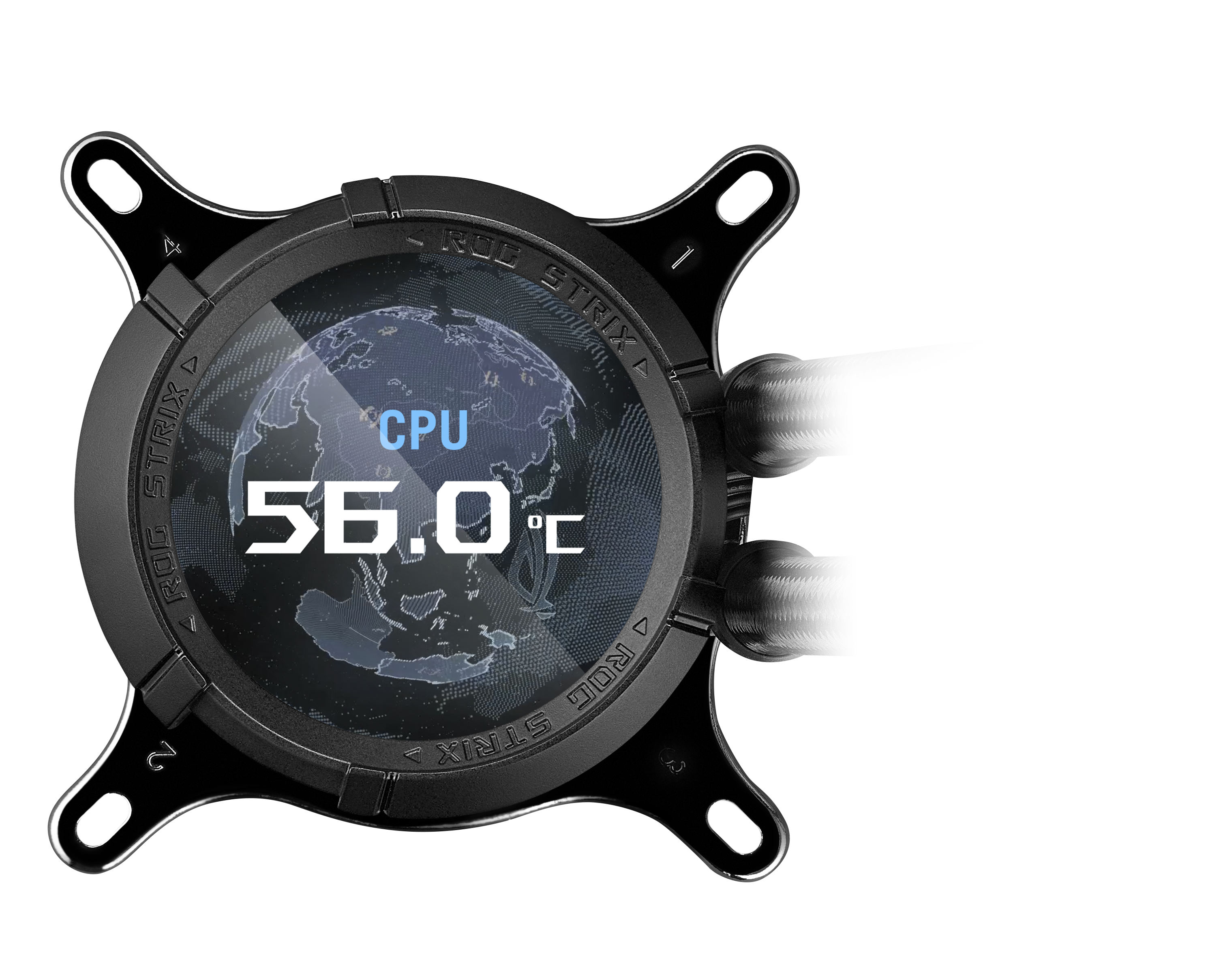 ASUS ROG Strix LC III ARGB LCD all-in-one CPU liquid cooler with 2.1 IPS LCD Aseteks new Gen7 v2 pump and premium ROG ARGB fans