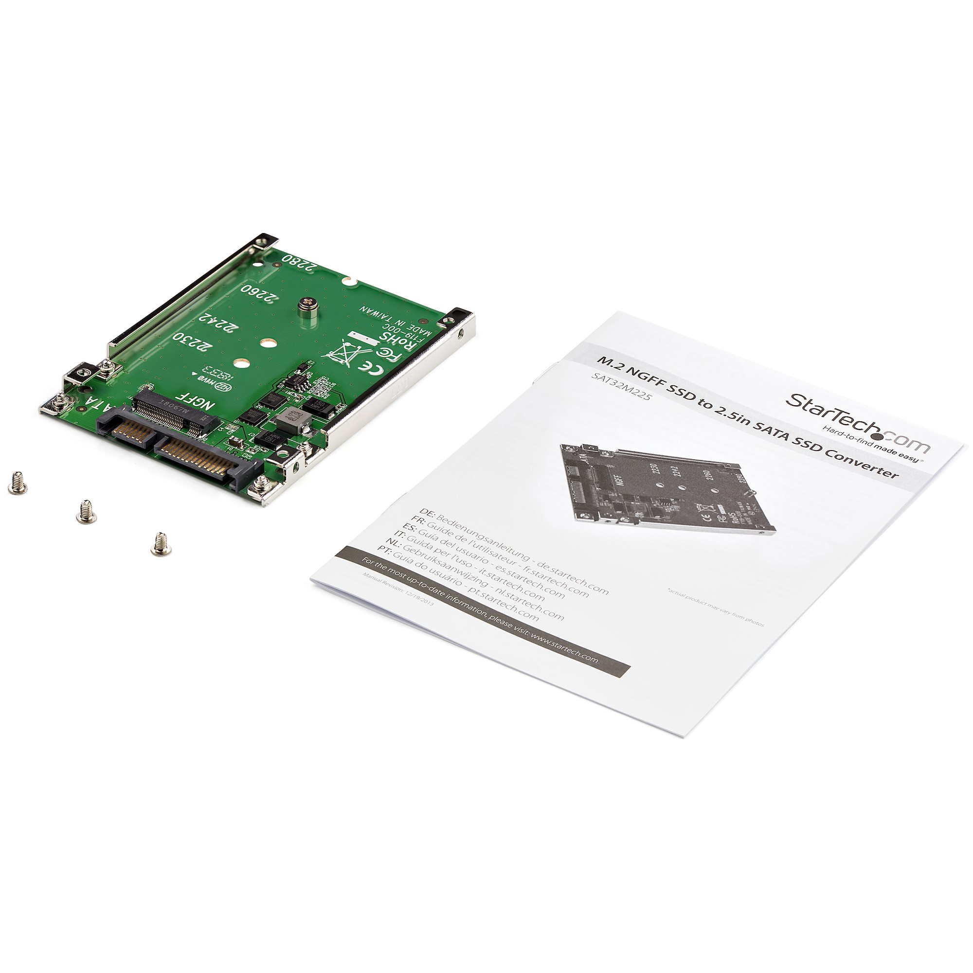 STARTECH.COM M.2 NGFF SSD to 2.5in SATA Adapter Converter