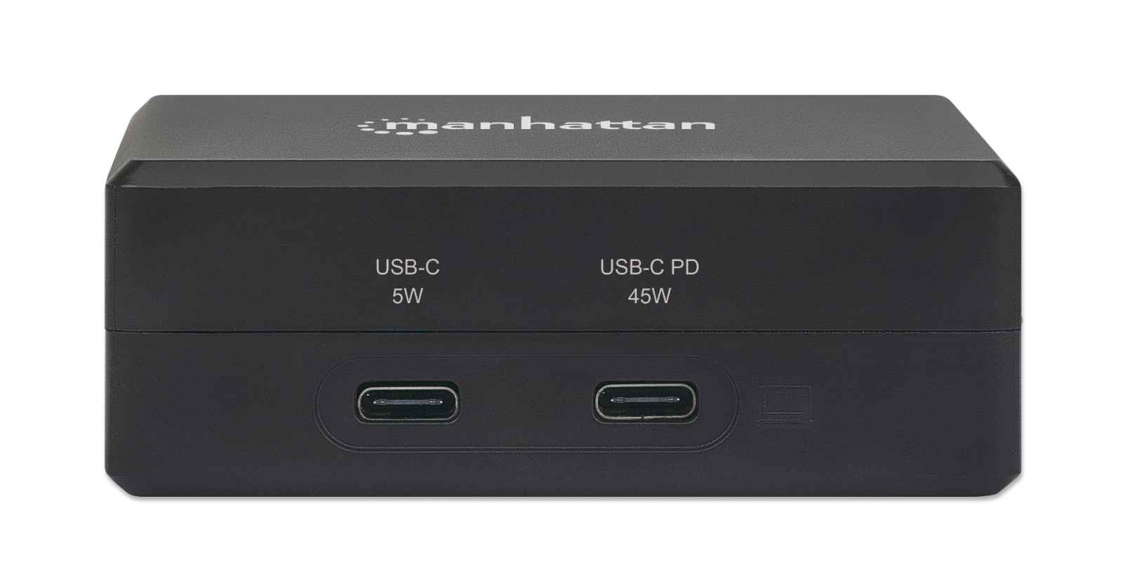 MANHATTAN Smart Video Power Delivery-Ladehub 1x HDMI 1x USB-C PD 45W 1x USB-C 5V/1A 2x USB 3.2 Gen 1 Typ A -Port internes Netzteil