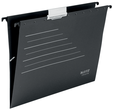 LEITZ Hängemappen ALPHA® recycle 1921 schwarz, 10 St.