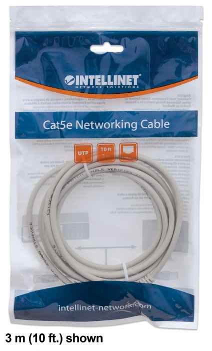 INTELLINET Patchkabel RJ45 U/UTP Cat6 2.00m Hebelschutz grau