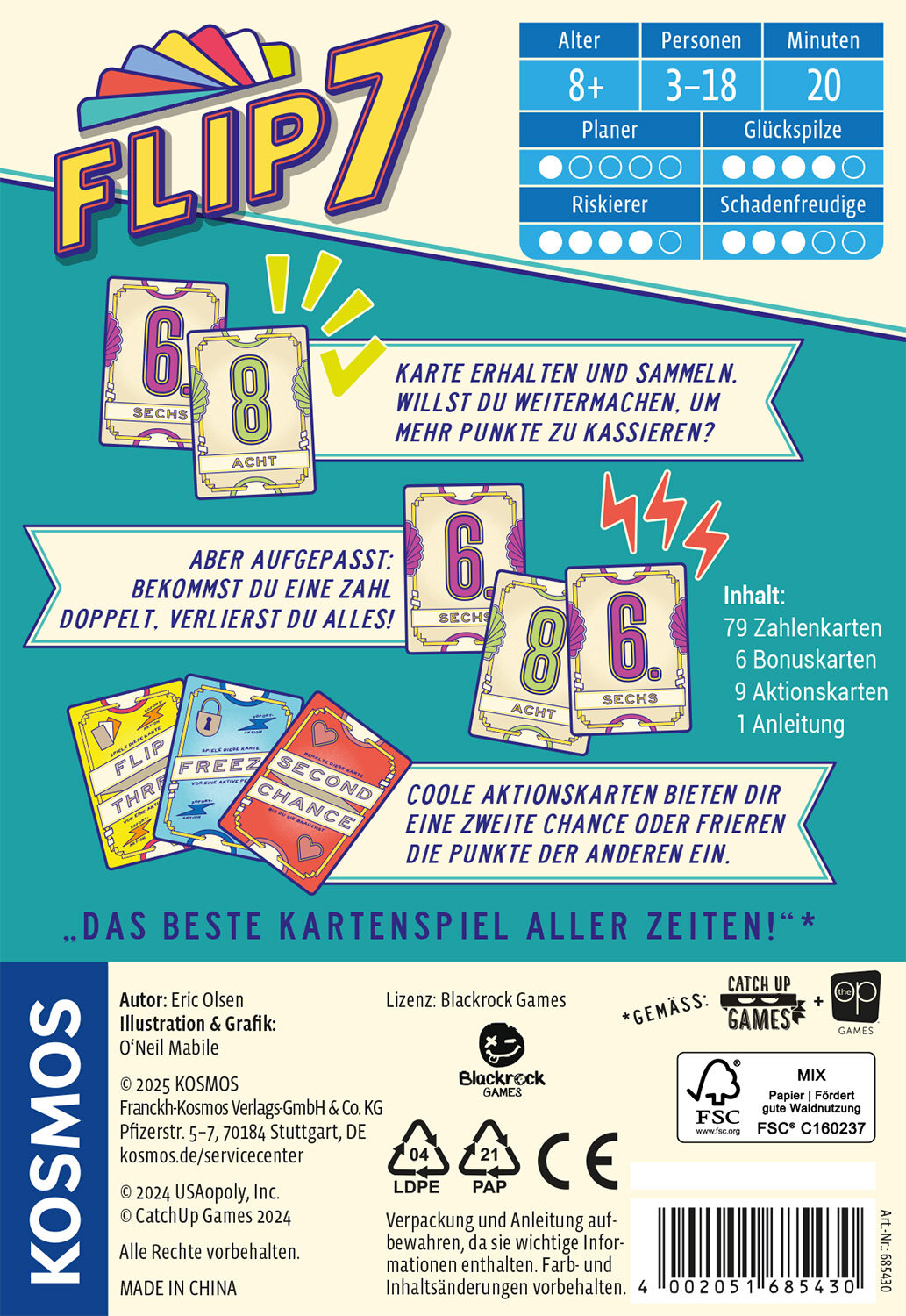 Flip 7, Kartenspiel
