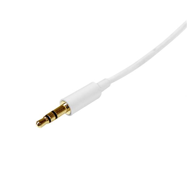 StarTech.com Stereo Audiokabel 3,5 mm MU2MMMSWH 2 m Weiß