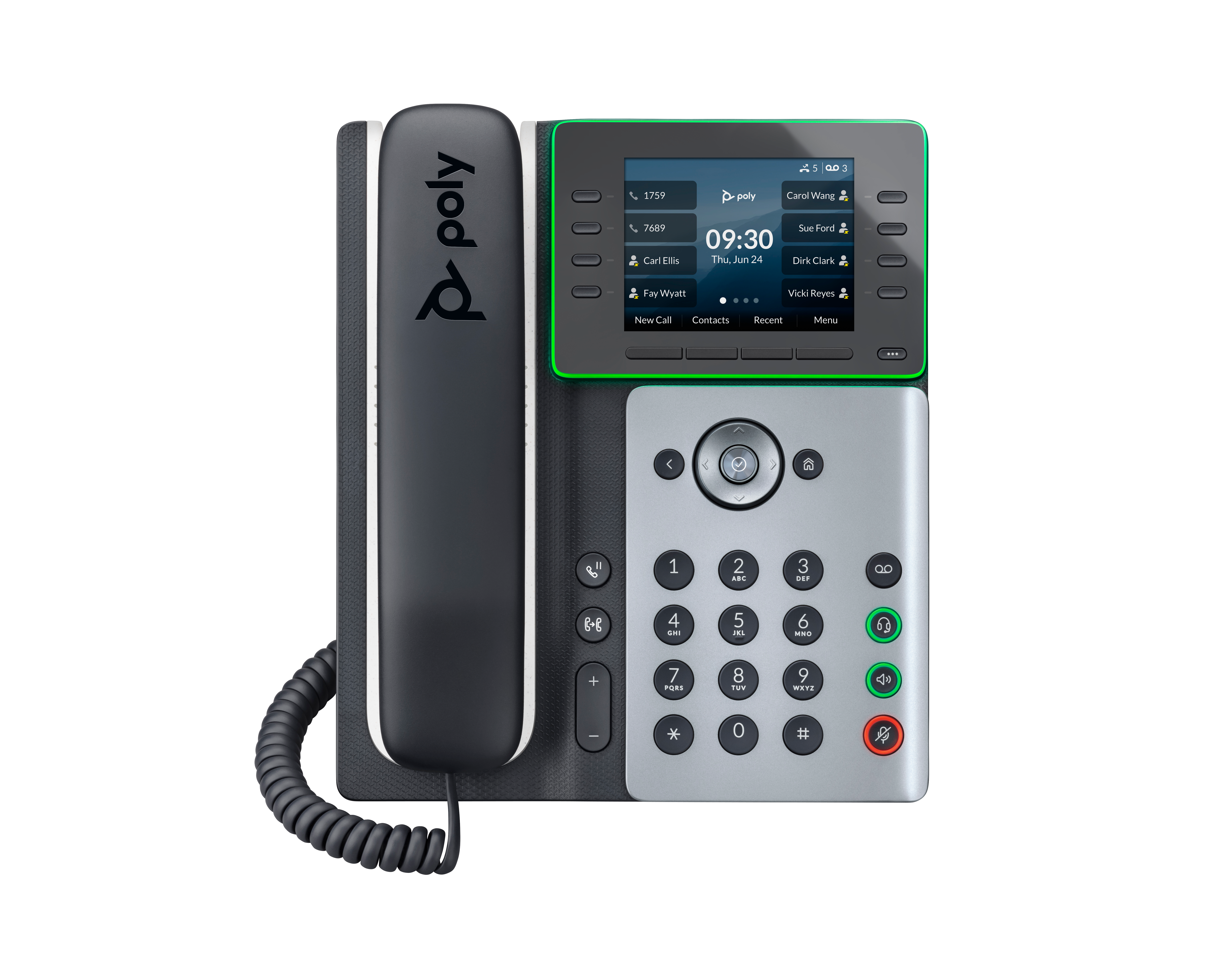 HP Poly Edge E350 IP Phone and PoE-enabled