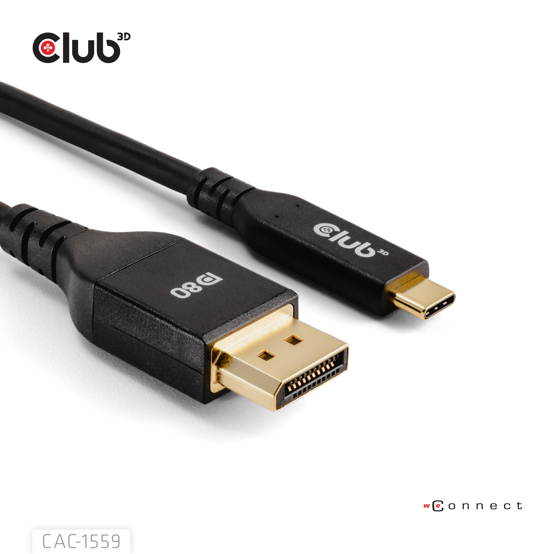 Club3D Kabel USB Typ C  DP 2.1 1m 10K60Hz St/St retail