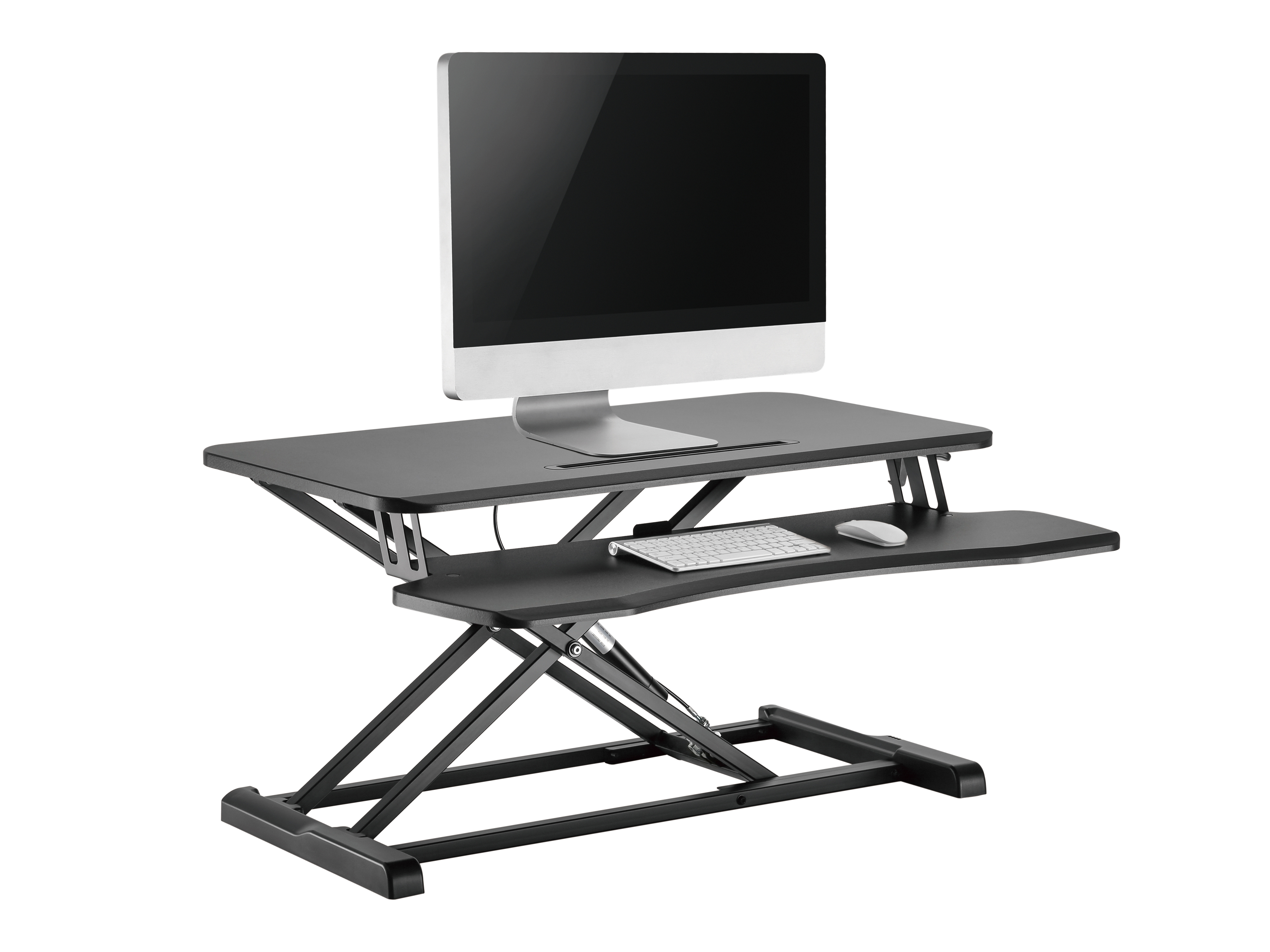 Equip Monitortisch mit Sitz-Stehbankerhöhung 15Kg sw