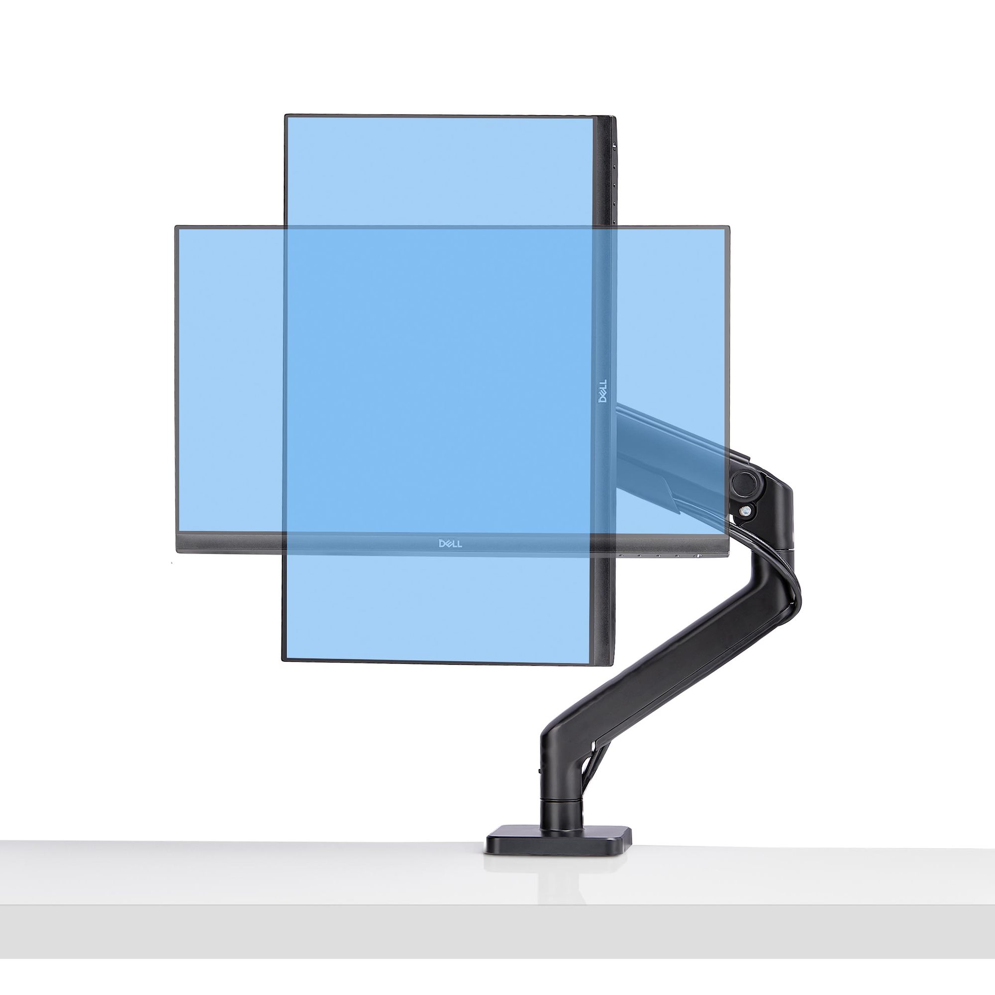 STARTECH.COM Monitortischhalterung fur 124,46cm 49Zoll 32:9 UW Curved-Bildschirm VESA Monitorhalterung mit Federarm max. 20kg