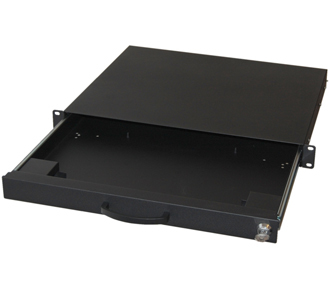 Equip 19 Tastatur-/Mausschublade abschl./Telesk 1U RAL9005