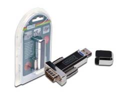 DIGITUS Adapter USB1.1 -> seriell D-Sub9 St/St + 0.8m Kab