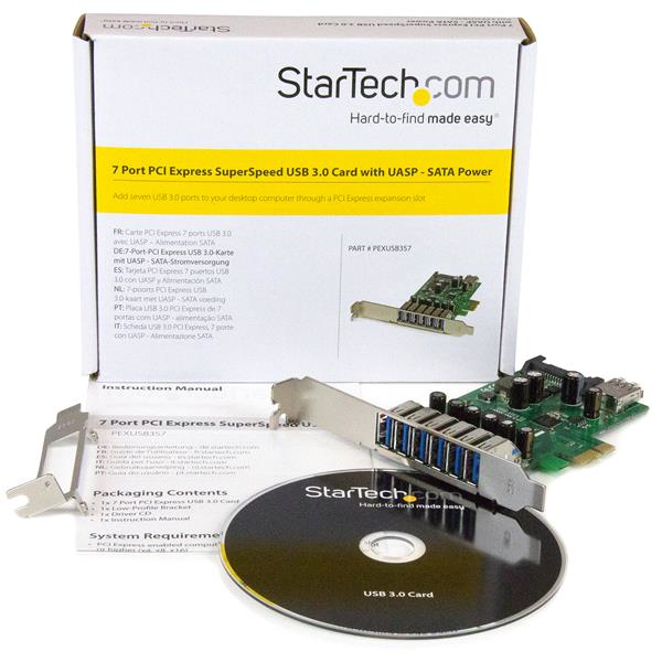 STARTECH.COM 7 Port PCI Express SuperSpeed USB 3.0 Card Adapter