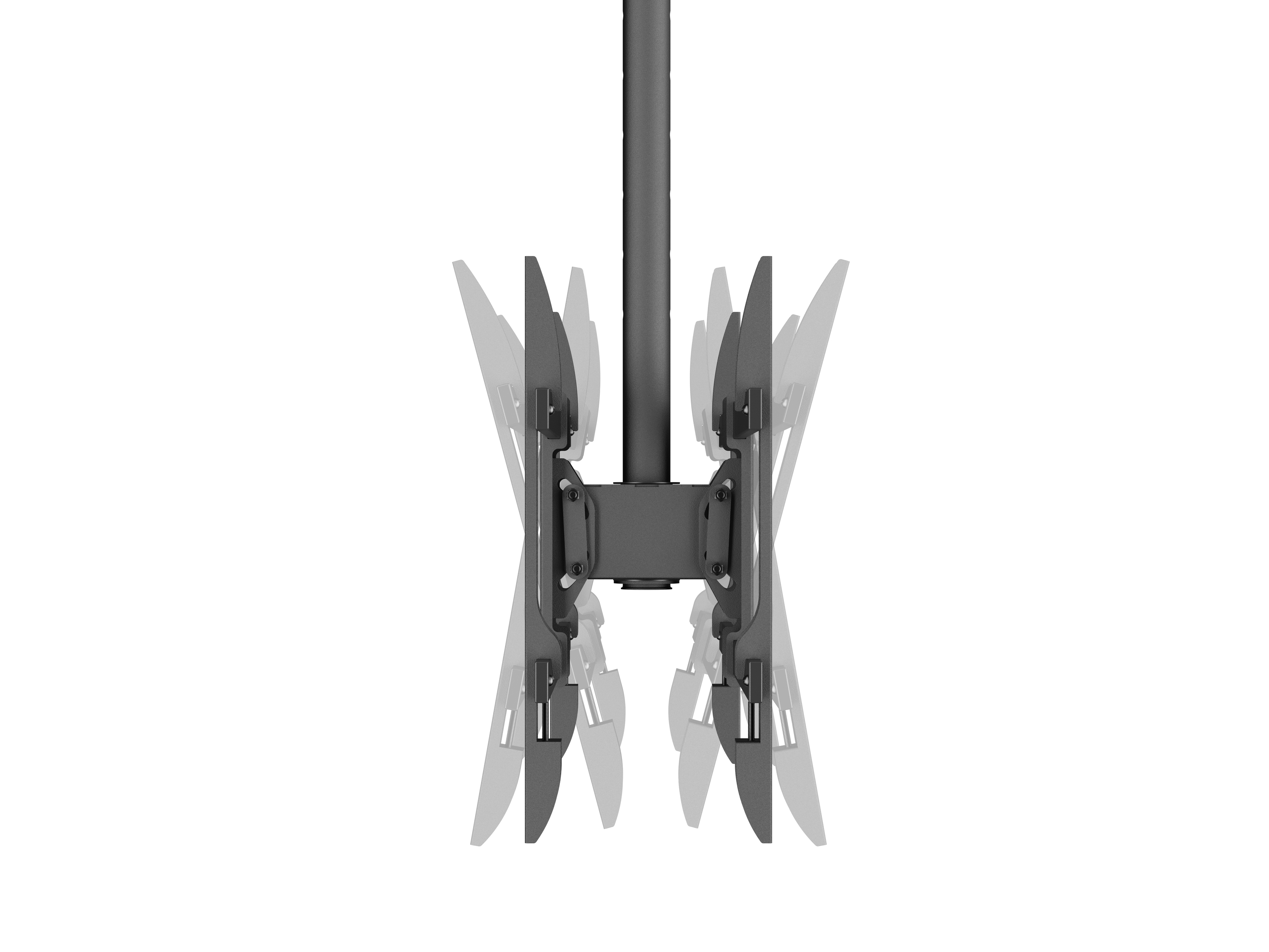 Equip Deckenhalterung 43-86/2TFT 50Kg Rücken->Rücken sw lite Retail