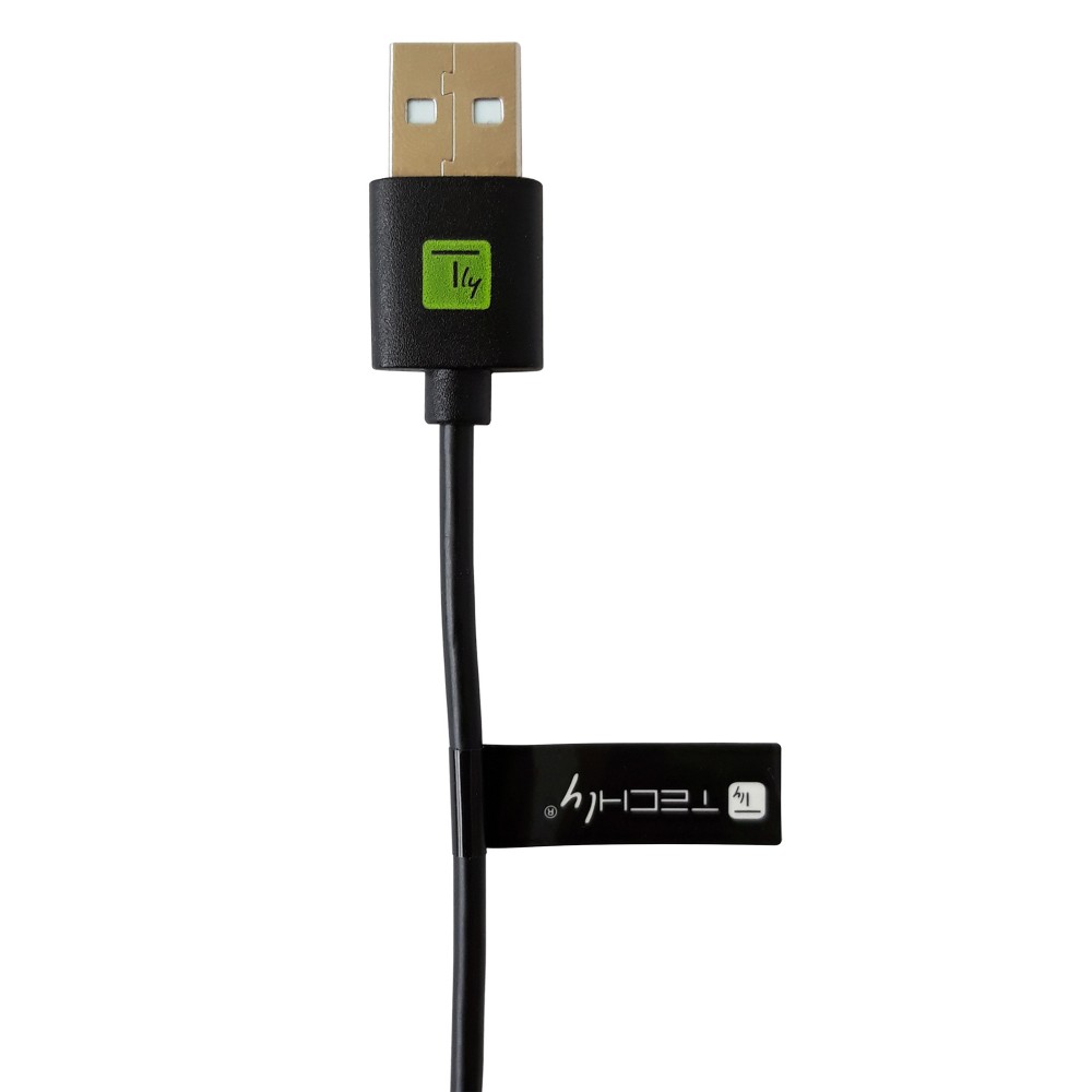 Techly USB2.0 Kabel ST Typ-A - ST Typ-C schwarz, 0.1m