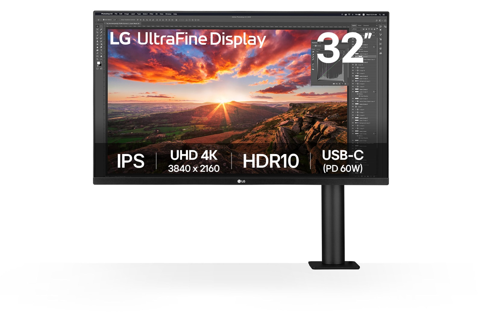 LG 81,28cm 32UN880K-B UHD 16:9 IPS DP HDMI USB