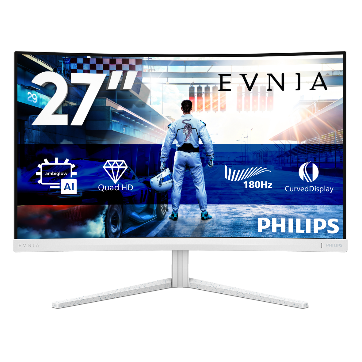 Philips 68,5cm (27,0) 27M2C5501 16:09 2xHDMI+DP Curved wh.