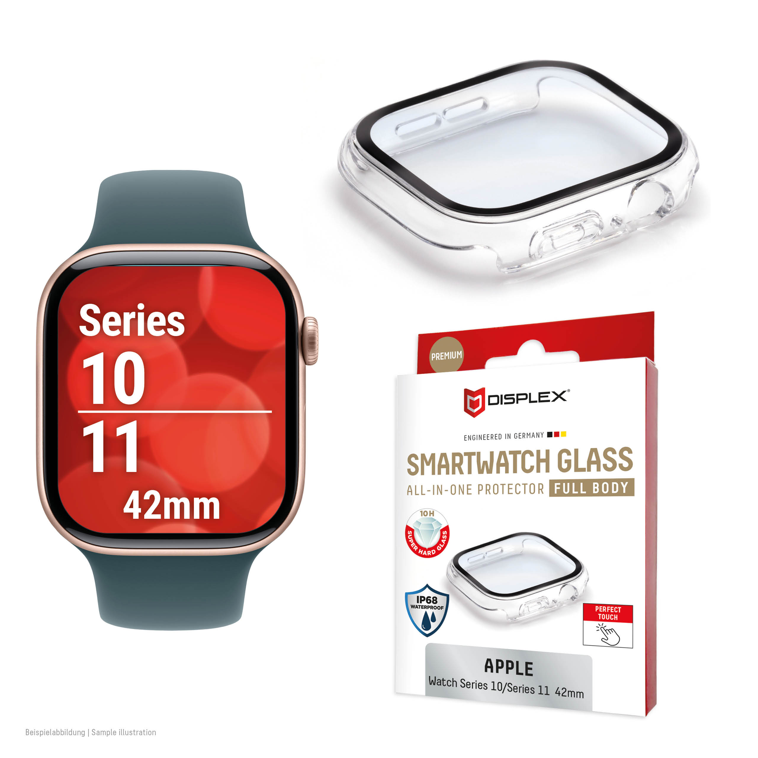 DISPLEX FULL BODY APPLE SERIES 10 42MM TRANSP.