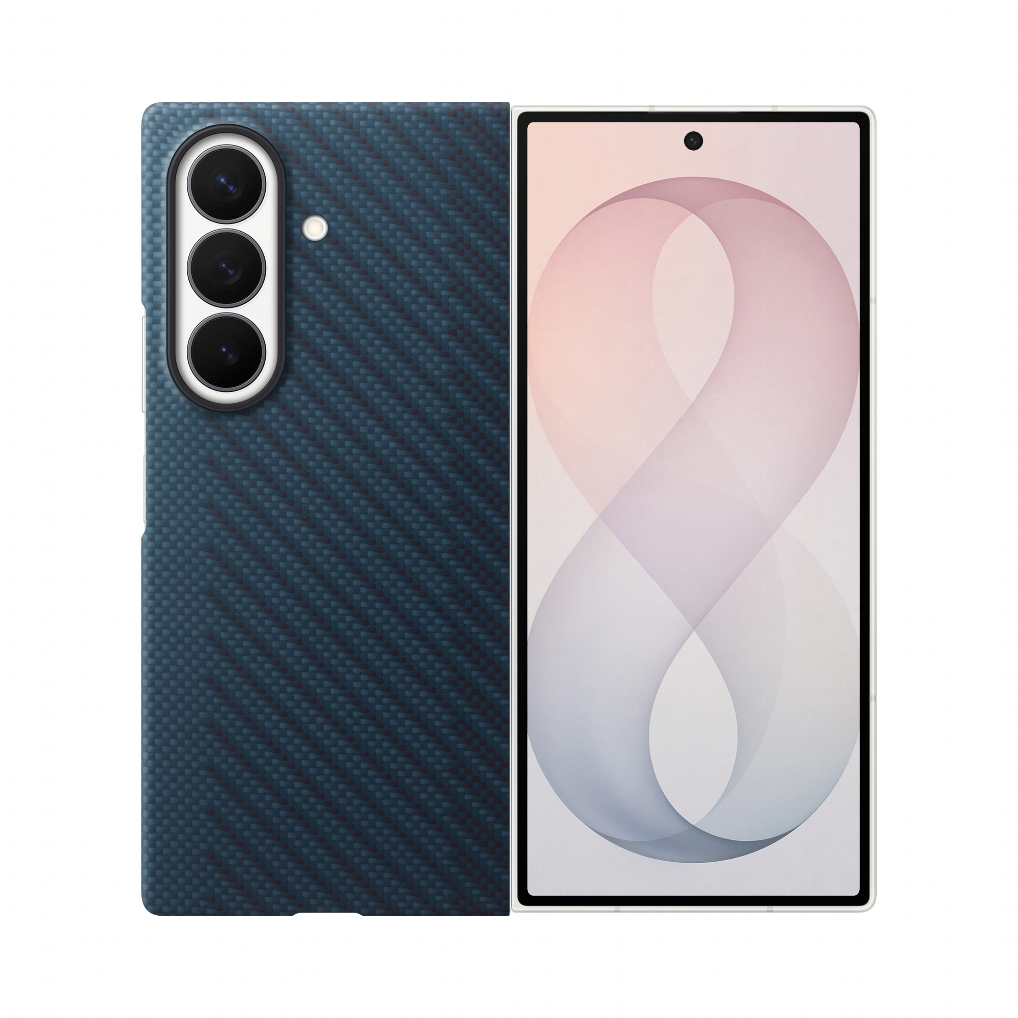 SAMSUNG Carbon Magnet Case für Galaxy Z Fold8 Ultra Blue