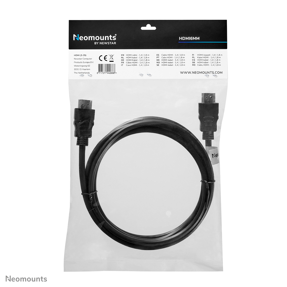 NEOMOUNTS HDMI 1.3 cable High speed HDMI 19 pins M/M 2 meter