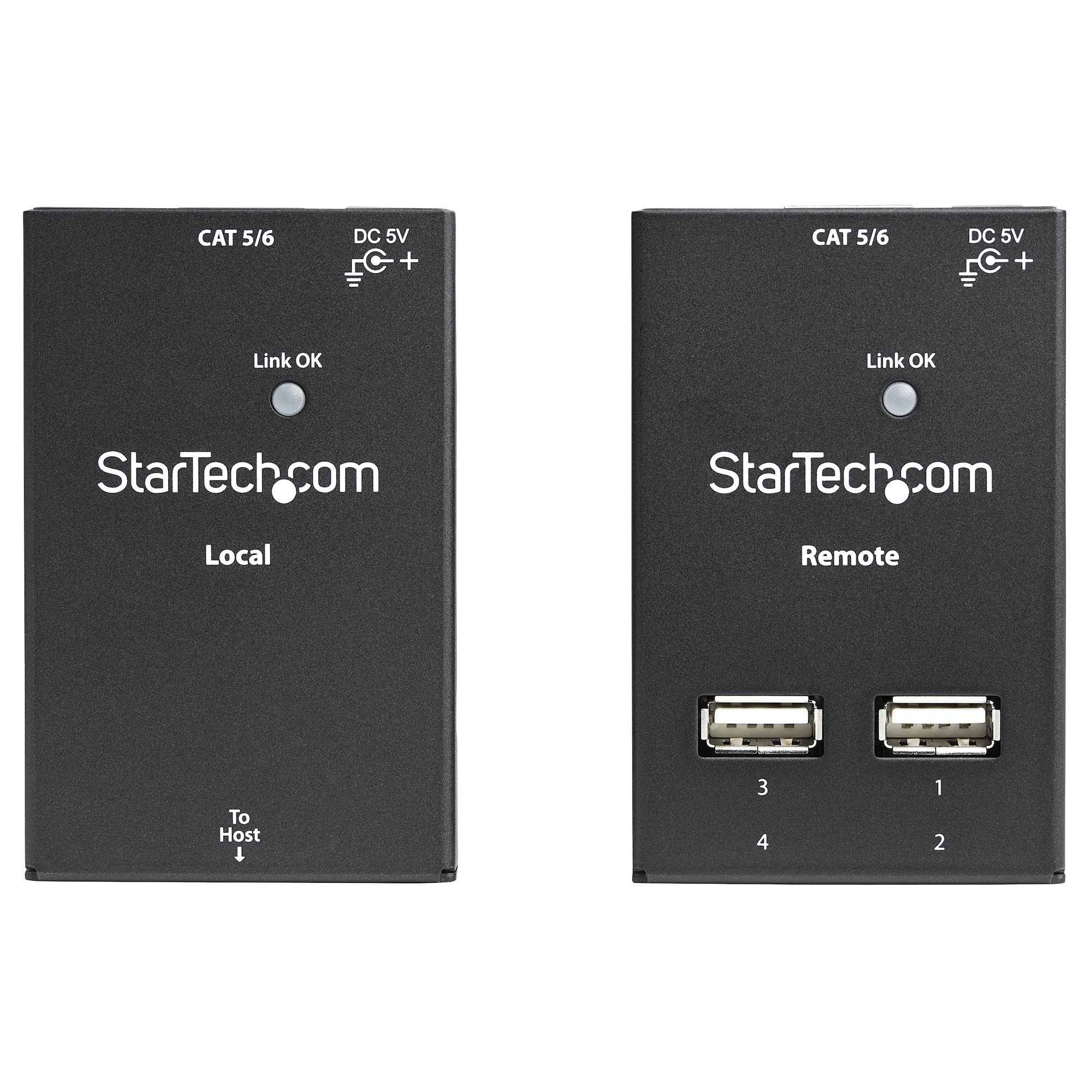 4 PORT USB 2.0 EXTENDER 130FT OVER CAT5 - 165FT W/ CAT6