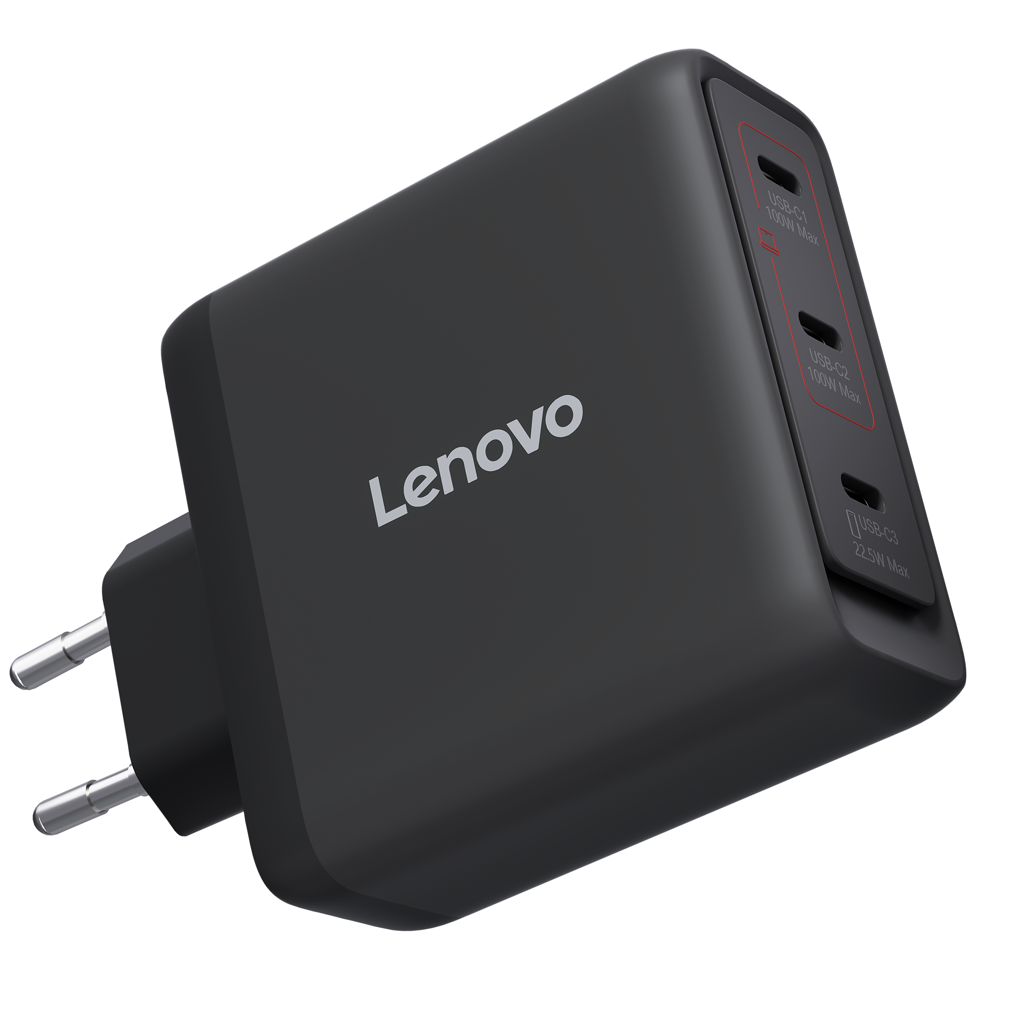 LENOVO MULTI-PORT USB-C 100W GAN CHARGER BLACK -EU