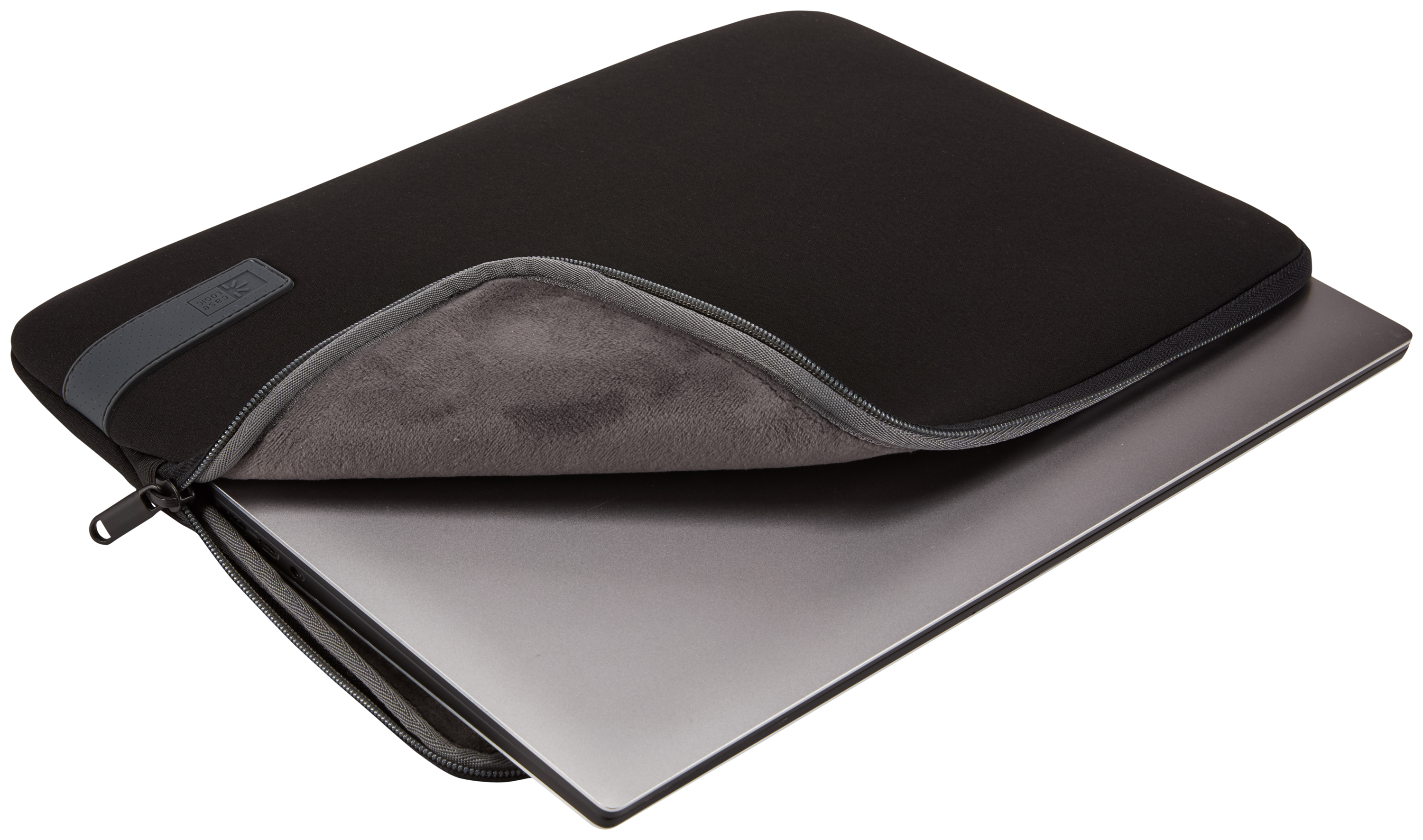 case LOGIC® Laptophülle Reflect Polyester schwarz bis 40,6 cm (16 Zoll)