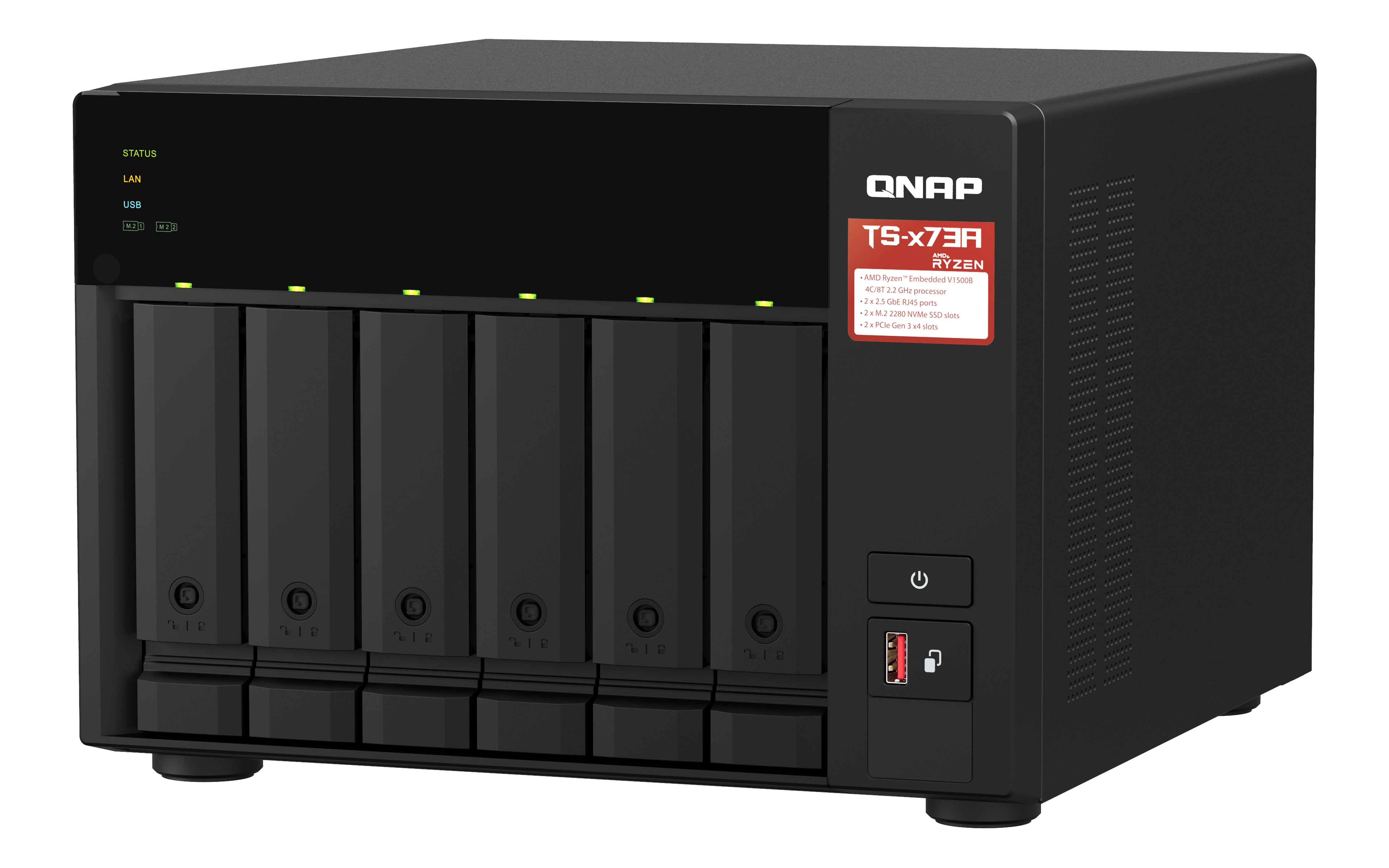 NAS Server QNAP TS-673A-8G 6-Bay