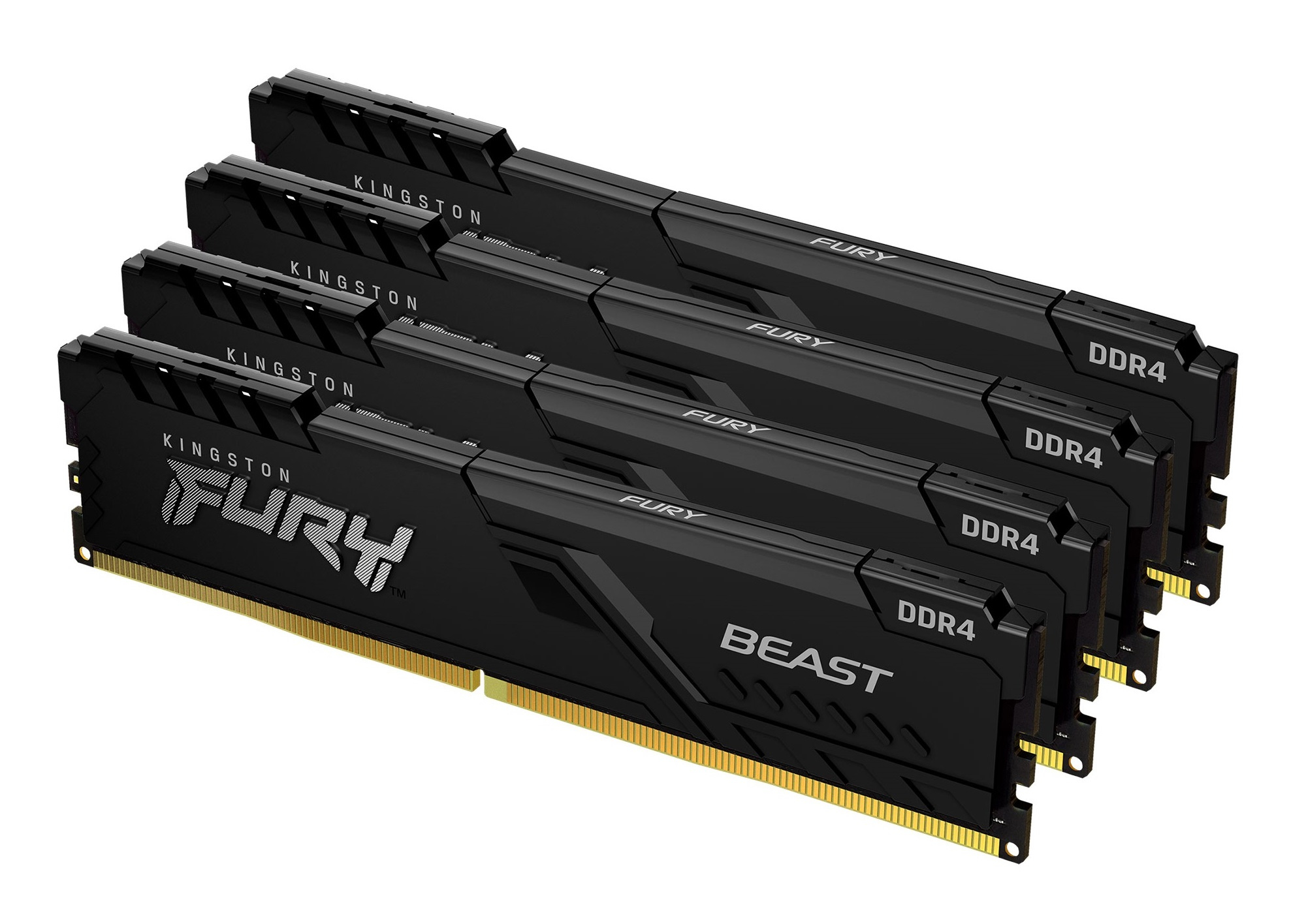 KINGSTON 128GB 3600MHz DDR4 CL18 DIMM Kit of 4 FURY Beast Black