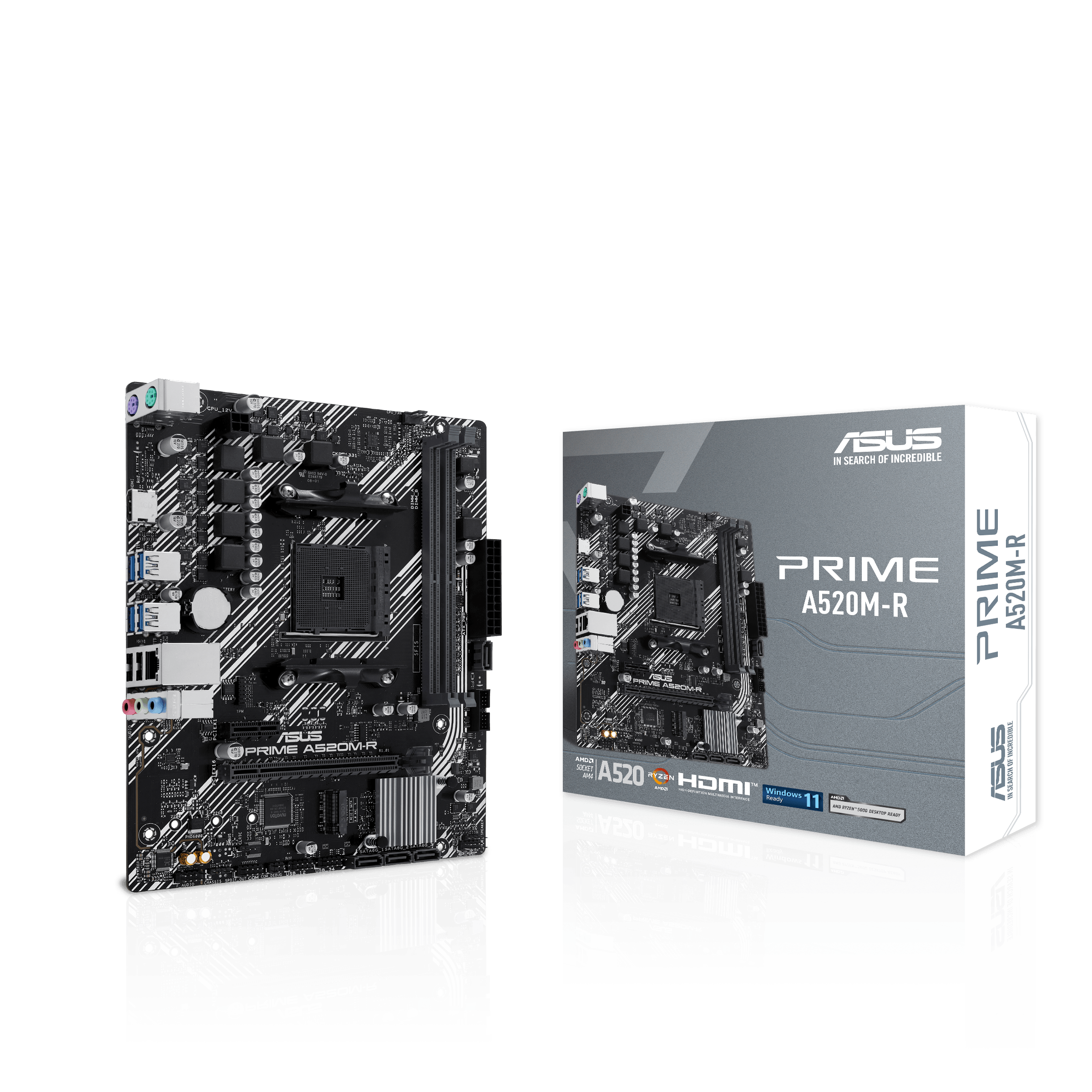 ASUS PRIME A520M-R AM4 2xDDR4 microATX 4xSATA MB 1xHDMI 1xM.2