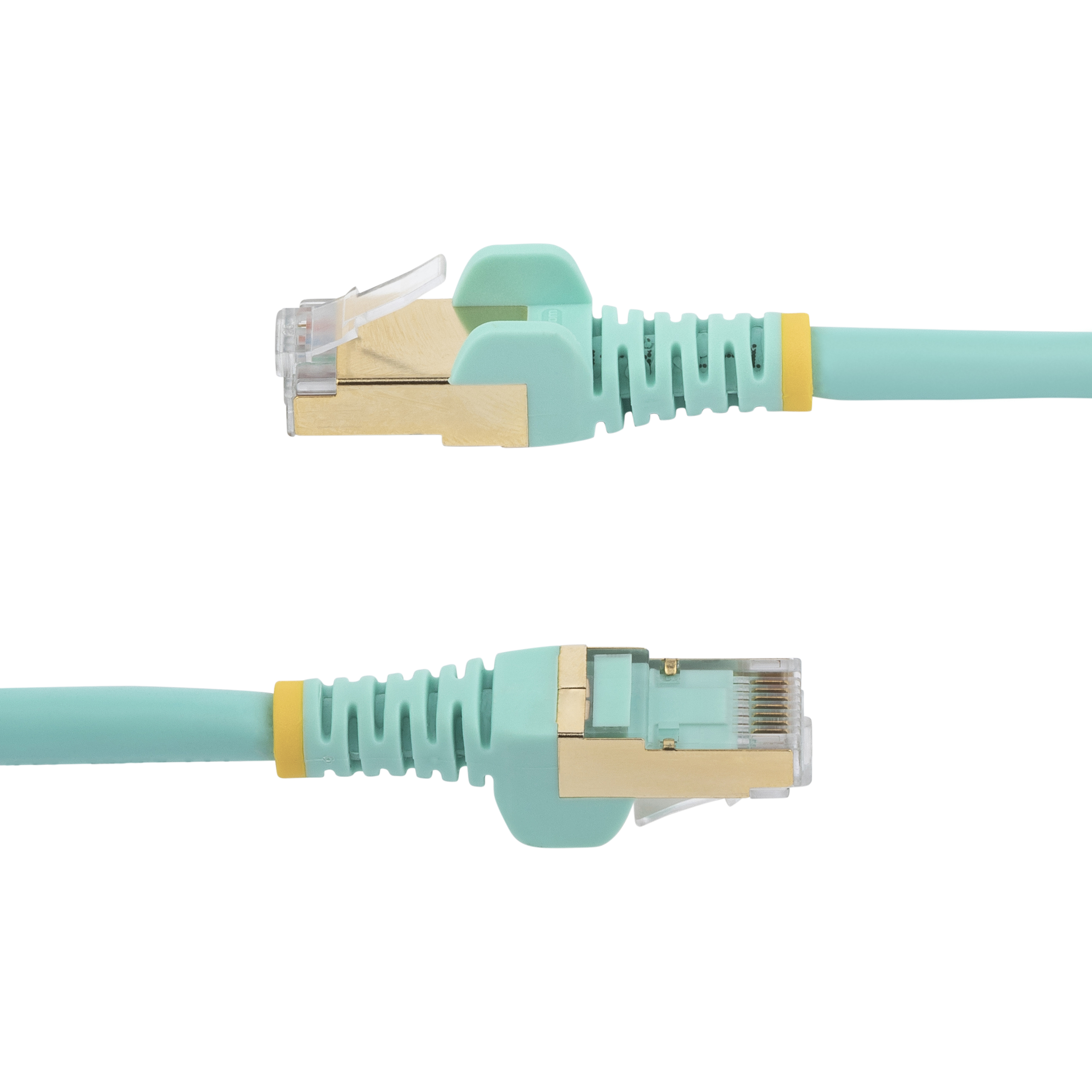 5M CAT6A ETHERNET CABLE AQUA .
