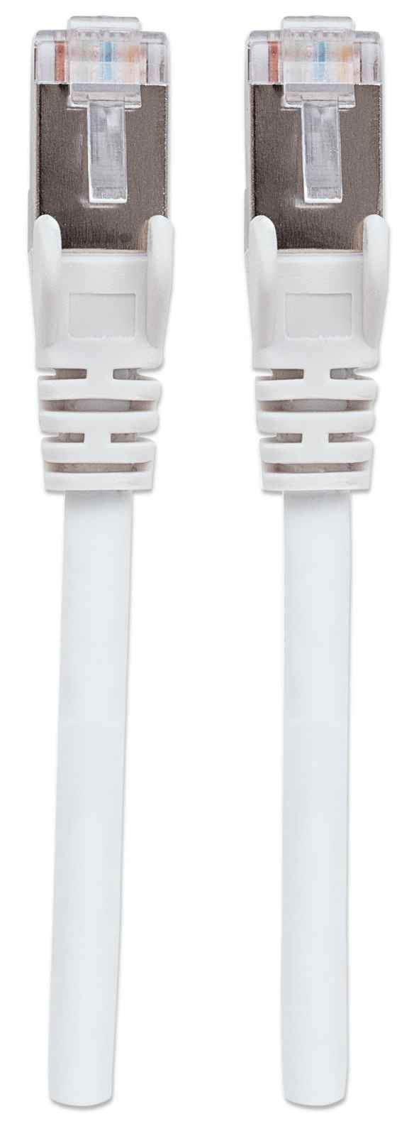 INTELLINET Cat6aPro Kabel Cat7 Rohkabel 10m weiss RJ45 reines Kupfer LS0H halogenfrei AWG 26 vergoldete Kontakte 10 Gigabit