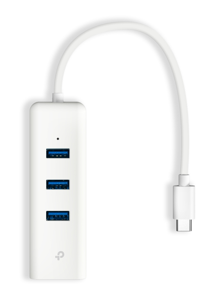 LAN-Adapter UE330C, USB 3.2 Gen1 USB-C > 3x USB-A + RJ-45