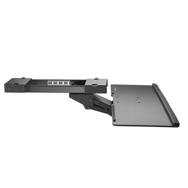 STARTECH.COM Under Desk Keyboard Tray - 26.4in Wide - Adjustable - Computer Keyboard Stand - Keyboard Shelf - Ergonomic Keyboard Tra